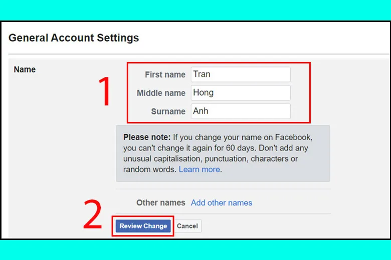 10 cách đổi tên Facebook trên máy tính, điện thoại, máy tính bảng không cần đủ 60 ngày