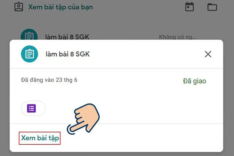 2 cách làm, nộp bài tập trên Google Classroom điện thoại và máy tính