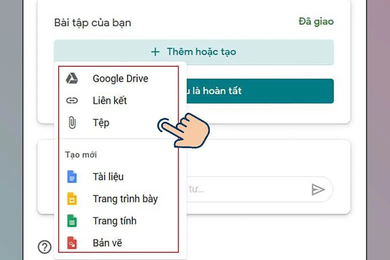 2 cách làm, nộp bài tập trên Google Classroom điện thoại và máy tính