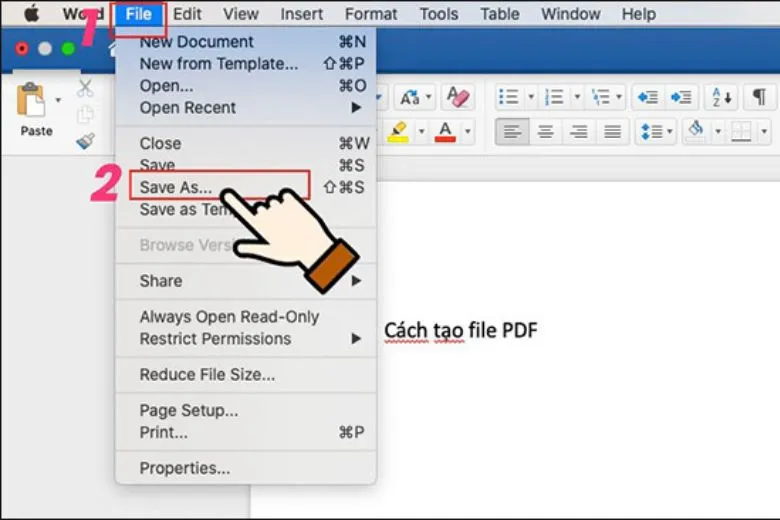 3 Cách chuyển File Word sang PDF trên MacBook nhanh chóng nhất