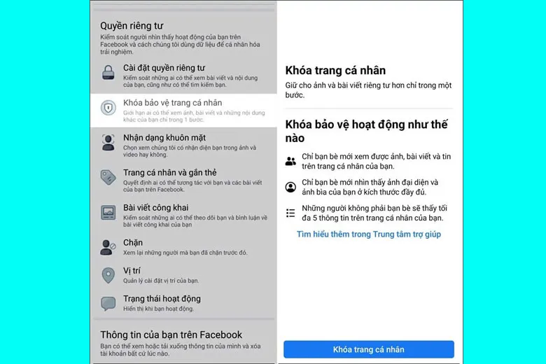 5 cách khóa trang cá nhân Facebook giúp bảo mật thông tin cá nhân 100%