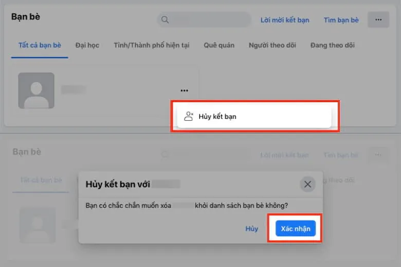 5 cách xóa bạn bè, xóa hàng loạt bạn bè trên Facebook nhanh nhất bằng điện thoại, máy tính