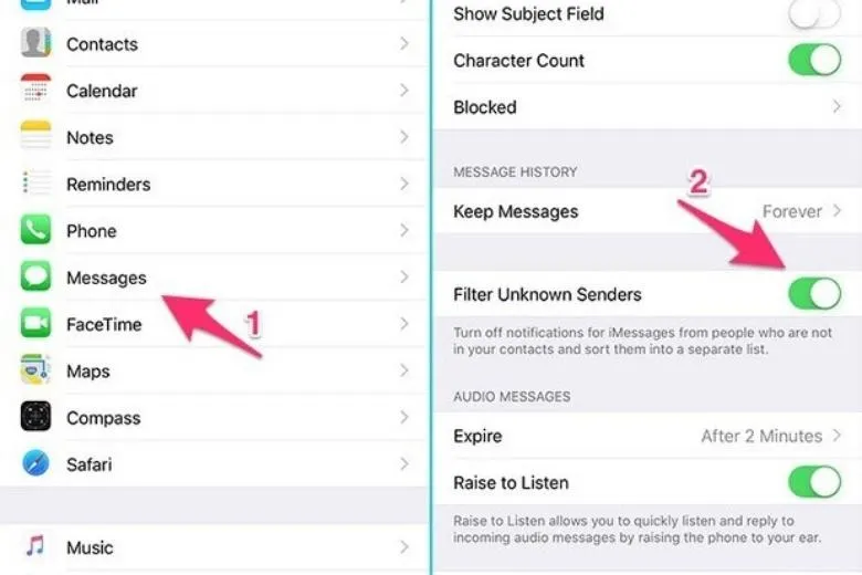8 Cách chặn tin nhắn rác, cuộc gọi rác trên điện thoại iPhone, Android đơn giản nhất