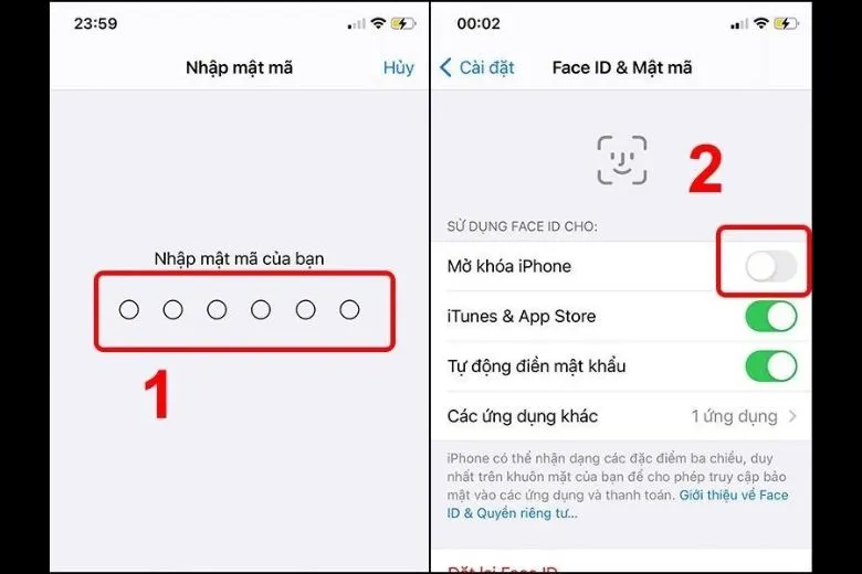 Cách cài đặt mật khẩu iPhone cho các đời máy nhanh chóng, đơn giản