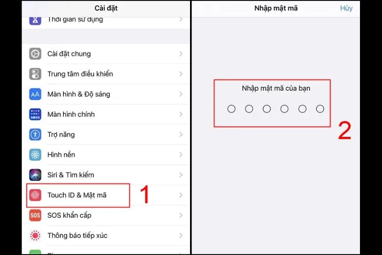 Cách cài đặt mật khẩu iPhone cho các đời máy nhanh chóng, đơn giản