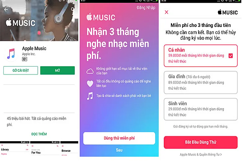 Cách cài đặt và sử dụng Apple Music trên smartphone chạy hệ điều hành Android