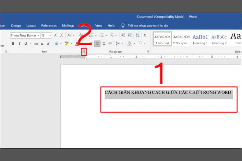 Cách chỉnh khoảng cách chữ trong Word cập nhật mới nhất