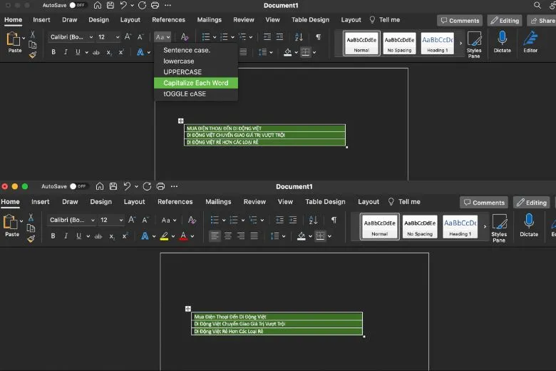 Cách chuyển chữ hoa thành chữ thường trong Excel và ngược lại