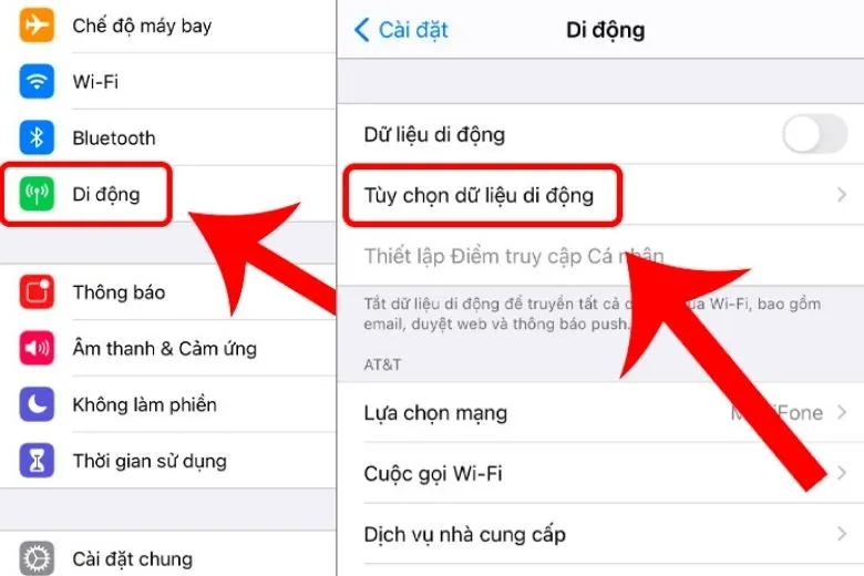 Cách chuyển LTE sang 4G trên iPhone và từ 4G sang LTE nhanh nhất