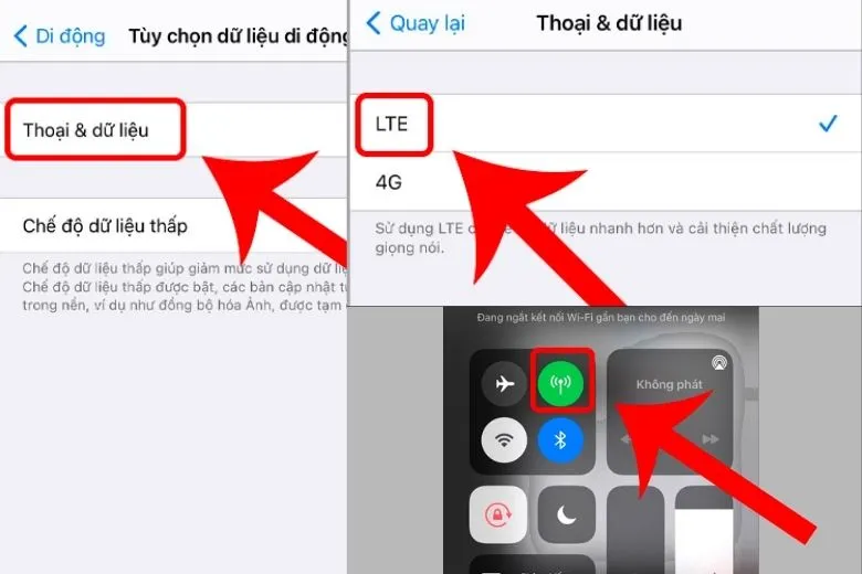 Cách chuyển LTE sang 4G trên iPhone và từ 4G sang LTE nhanh nhất