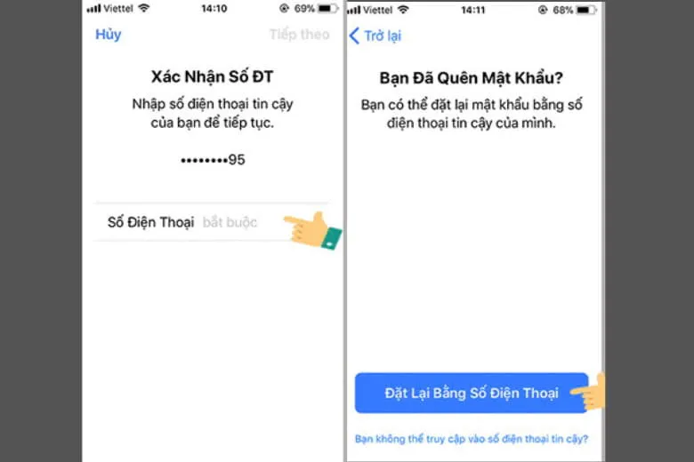 Cách đăng xuất iCloud khi quên mật khẩu trên iPhone, iPad