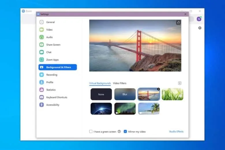 Cách đổi Background trong Zoom trên điện thoại, máy tính