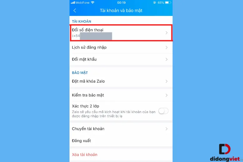 Cách đổi số điện thoại Zalo mới nhất ai cũng làm được