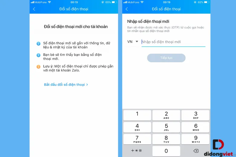 Cách đổi số điện thoại Zalo mới nhất ai cũng làm được
