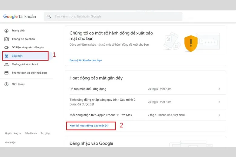 Cách giải quyết khi tài khoản Gmail bị người khác đăng nhập