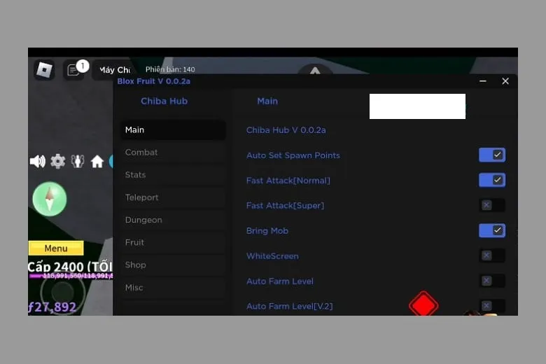 Cách hack Blox Fruit trên điện thoại – máy tính phiên bản mới nhất