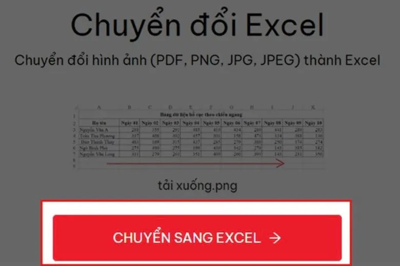 Cách hướng dẫn chuyển ảnh sang Excel Online ai cũng làm được