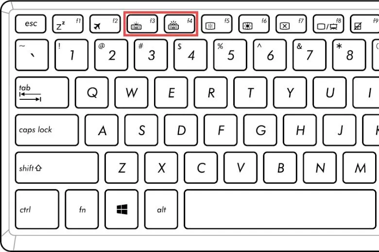 Cách khắc phục khi đèn bàn phím laptop Asus không sáng – Hiệu quả 100%