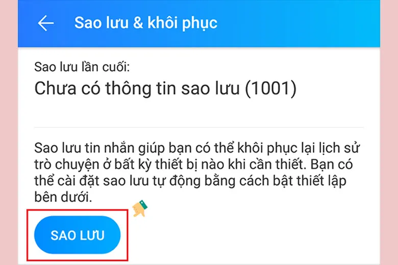 Cách khôi phục tin nhắn Zalo trên điện thoại đơn giản và hiệu quả nhất