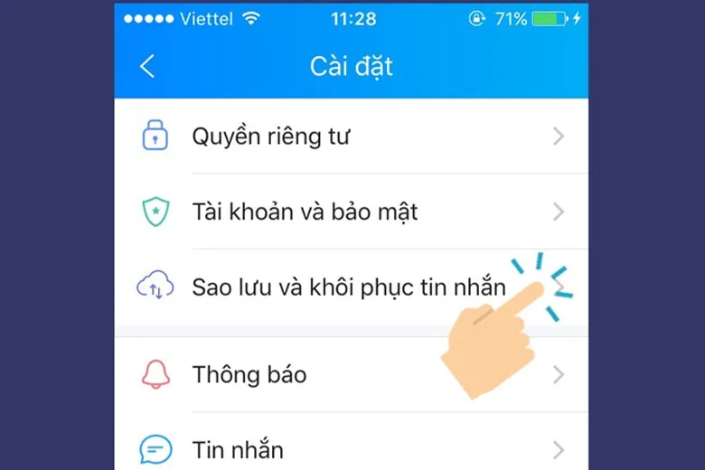 Cách khôi phục tin nhắn Zalo trên điện thoại đơn giản và hiệu quả nhất