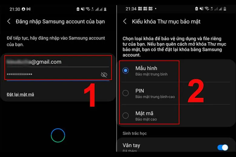 Cách kích hoạt thư mục bảo mật trên điện thoại Android