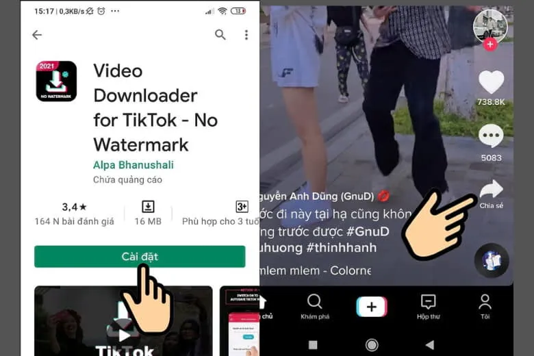 Cách lưu Video Tiktok khi không có nút lưu cập nhật mới nhất