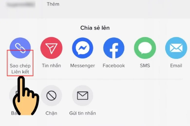 Cách sao chép liên kết Tiktok chia sẻ nhanh chóng