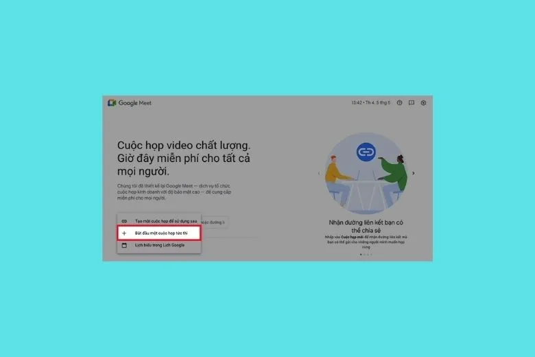 Cách sử dụng Google Meet trên máy tính cho học sinh giáo viên, họp online đơn giản nhất