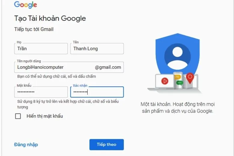 Cách tạo Gmail mới trên điện thoại, Máy tính đơn giản dễ thực hiện nhất