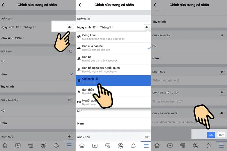 Cách tắt thông báo sinh nhật của mình, ẩn, sửa ngày sinh trên Facebook bằng điện thoại, máy tính đơn giản