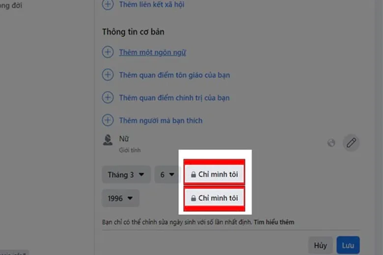 Cách tắt thông báo sinh nhật của mình, ẩn, sửa ngày sinh trên Facebook bằng điện thoại, máy tính đơn giản