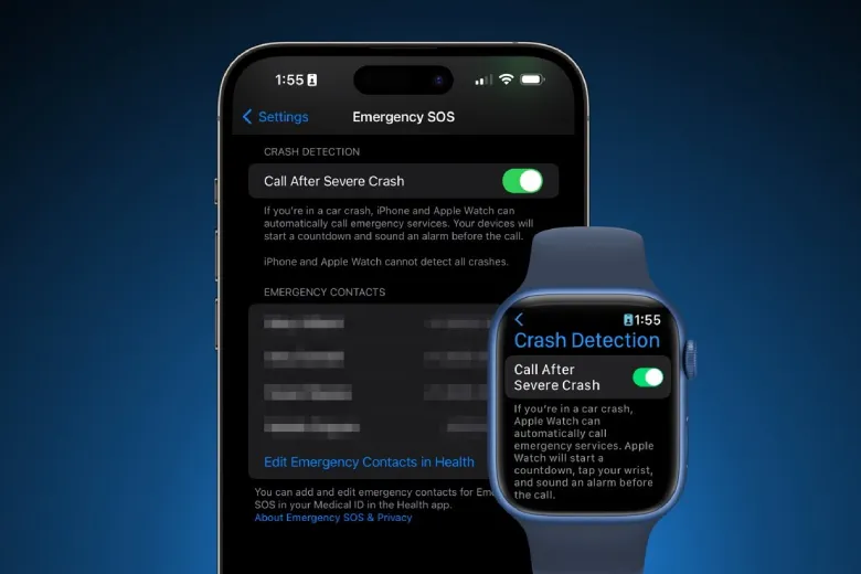 Cách tắt tính năng Crash Detection/Phát hiện tai nạn trên iPhone và Apple Watch