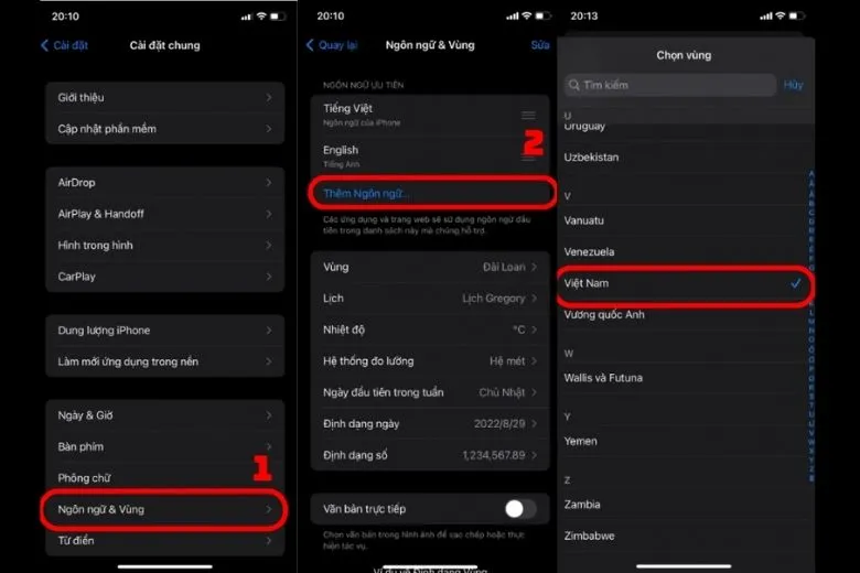 Cách thay đổi, cài đặt ngôn ngữ trên iPhone sang tiếng Việt, tiếng Anh và các ngôn ngữ khác đơn giản