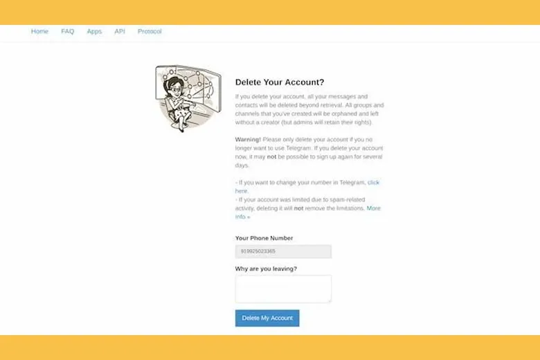 Cách xóa tài khoản telegram vĩnh viễn, các lưu ý trước khi xóa