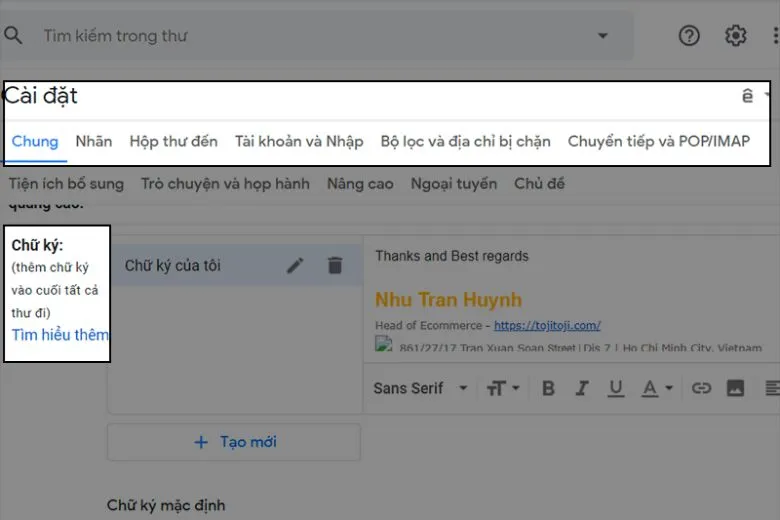 Chữ ký Gmail là gì? Hướng dẫn cách tạo chữ ký trong Gmail chuyên nghiệp