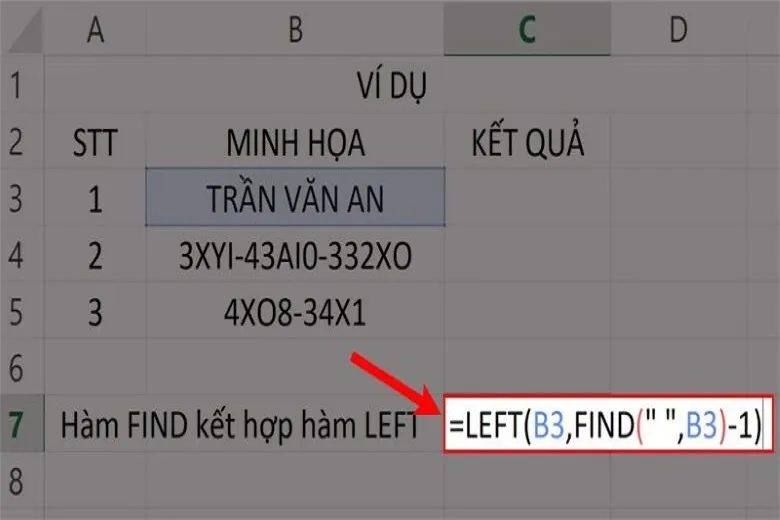 Hàm FIND trong Excel và cách ứng dụng trong công thức