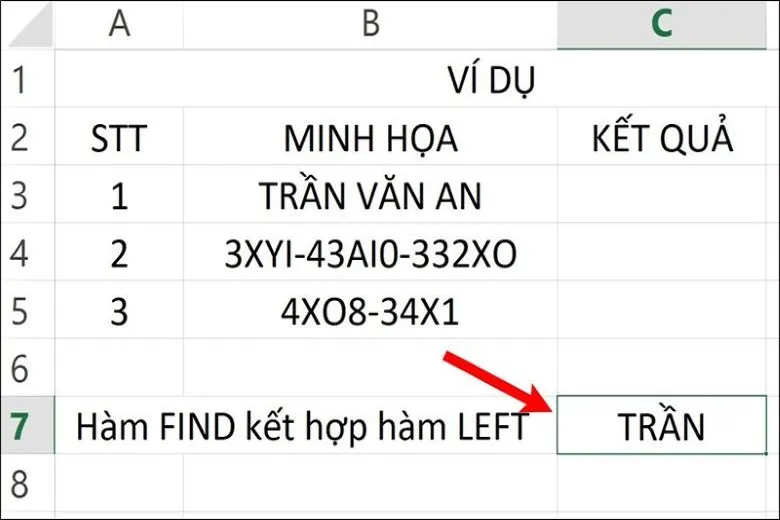 Hàm FIND trong Excel và cách ứng dụng trong công thức