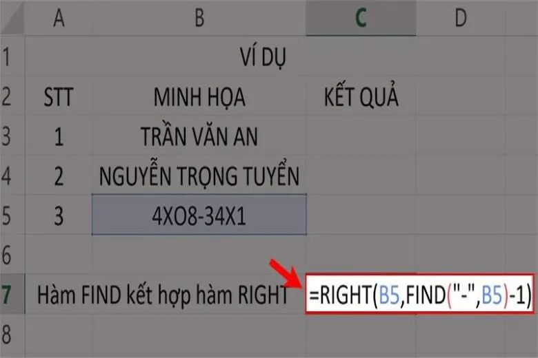 Hàm FIND trong Excel và cách ứng dụng trong công thức