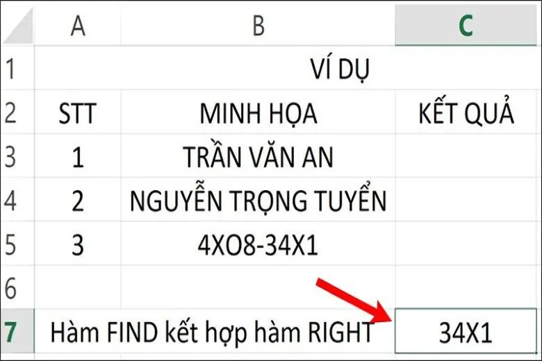 Hàm FIND trong Excel và cách ứng dụng trong công thức