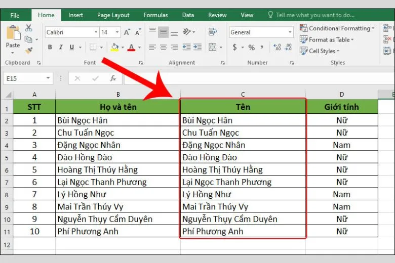 Hướng dẫn 2 cách sắp xếp tên theo thứ tự ABC trong Excel đơn giản khi lập danh sách