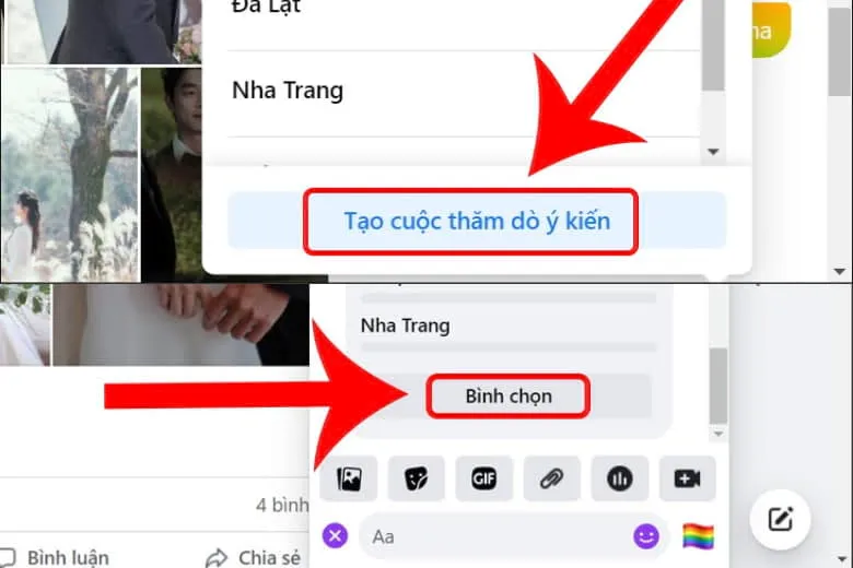 Hướng dẫn 2 cách tạo cuộc thăm dò ý kiến trên Messenger trên điện thoại, máy tính đầy đủ nhất