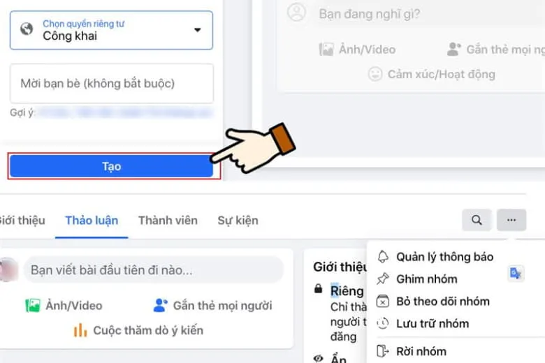 Hướng dẫn 2 cách tạo group trên Facebook bằng máy tính, điện thoại trong 1 nốt nhạc