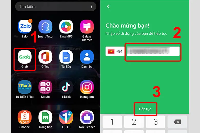 Hướng dẫn 3 cách đặt xe Grab xe máy, xe hơi, giao đồ ăn, giao hàng trong 1 nốt nhạc