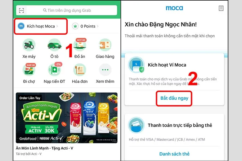 Hướng dẫn 3 cách đặt xe Grab xe máy, xe hơi, giao đồ ăn, giao hàng trong 1 nốt nhạc