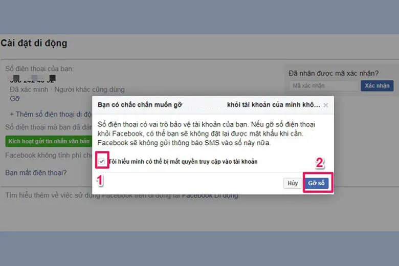 Hướng dẫn 4 cách thêm số, xóa số và đổi số điện thoại Facebook trên điện thoại, máy tính chi tiết