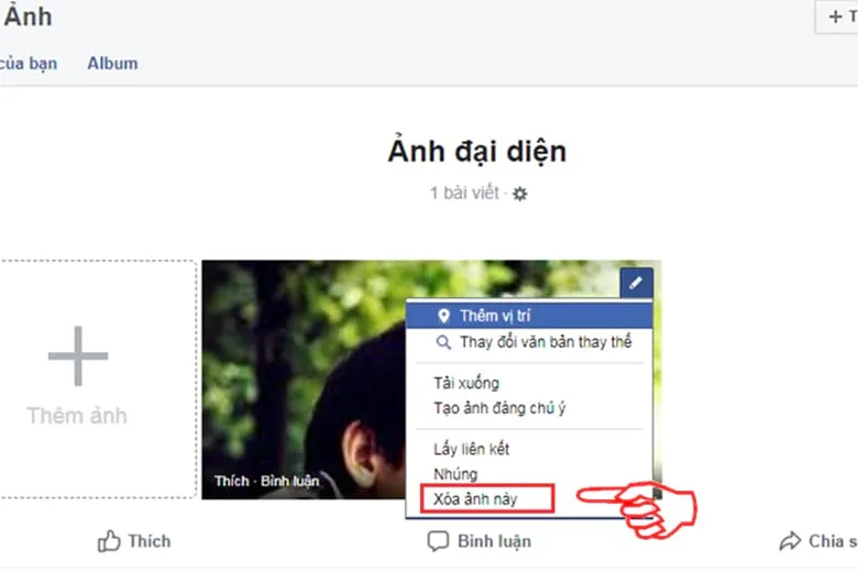 Hướng dẫn 5 cách gỡ ảnh đại đại diện, video đại diện trên Facebook nhanh nhất