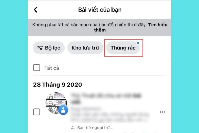 Hướng dẫn 6 cách ẩn 1 hoặc tất cả bài viết trên Facebook siêu đơn giản cho bạn