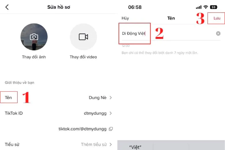 Hướng dẫn 6 cách đổi tên trên TikTok bằng điện thoại, máy tính để giúp bạn tạo nét đặc trưng riêng