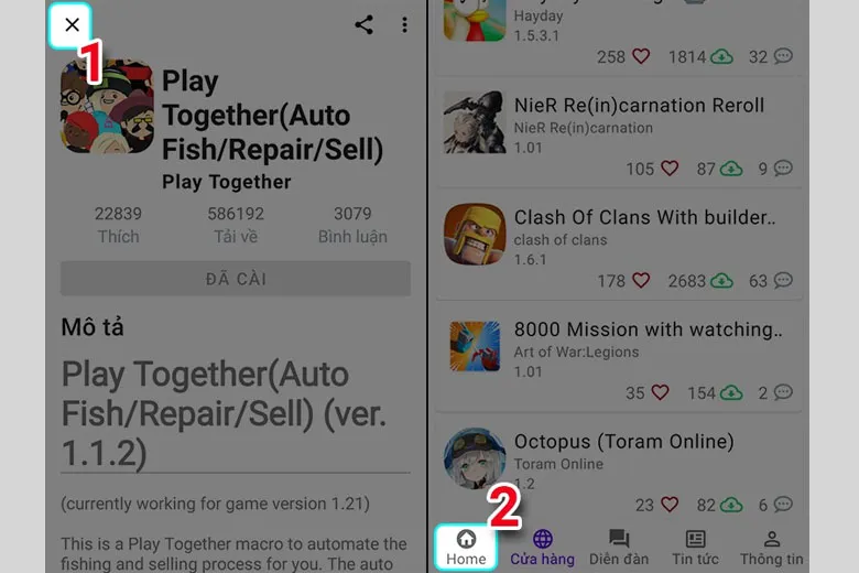 Hướng dẫn Auto câu cá Play Together iOS, Android và PC thành công 100%