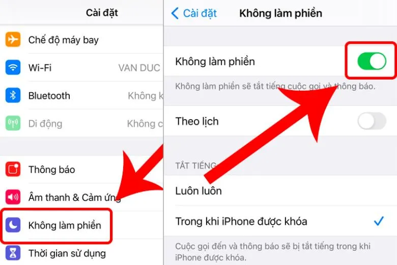 Hướng dẫn bật/tắt chế độ không làm phiền trên điện thoại cho người mới